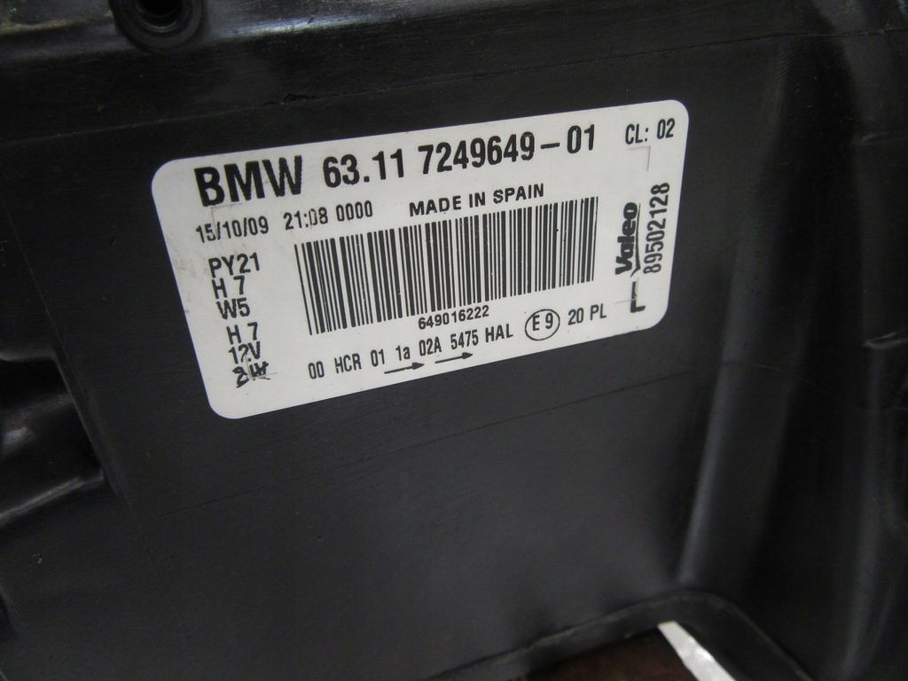 фото №10, Лампа ліва перед передня фара bmw 1 e81 e82 e87 e88 europa 7249649