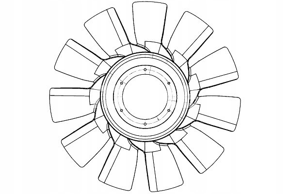 фото №2, Вентилятор вентилятора scania p g r t dc13.05-dc16.22 03.04- mahle