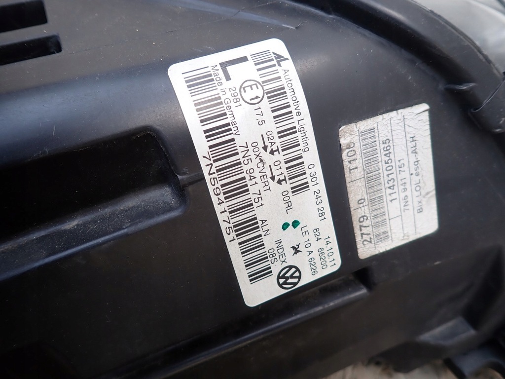 фото №10, Лампа ліва фара лівий bi ксенон seat alhambra 7n5 710 2010- 7n5941751