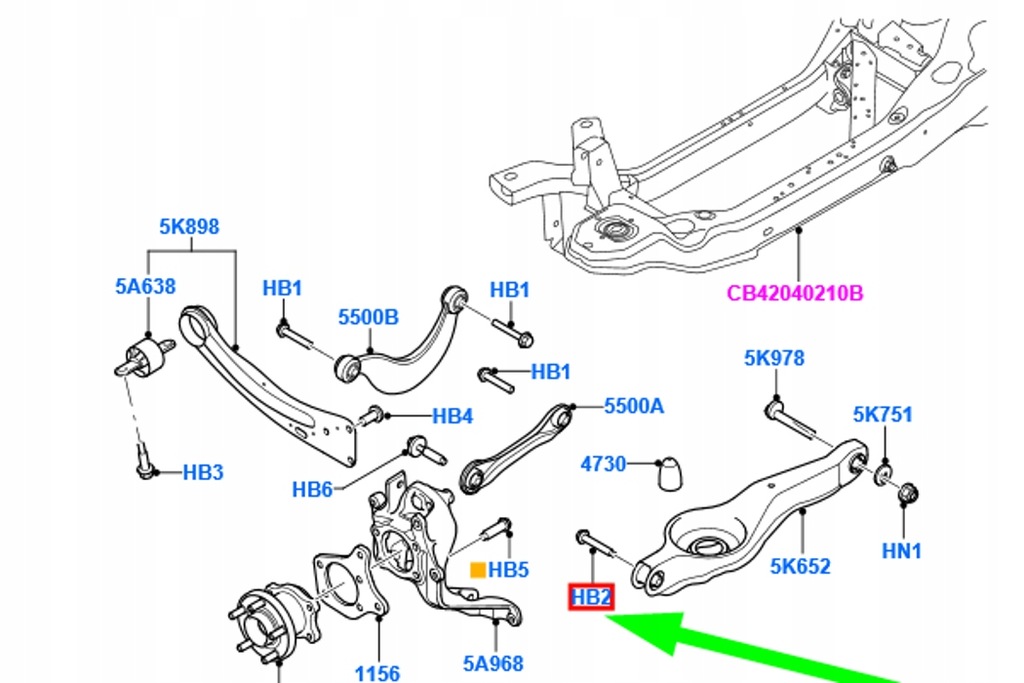 фото №6, Болт важеля ford t. focus 98- ford 1473945
