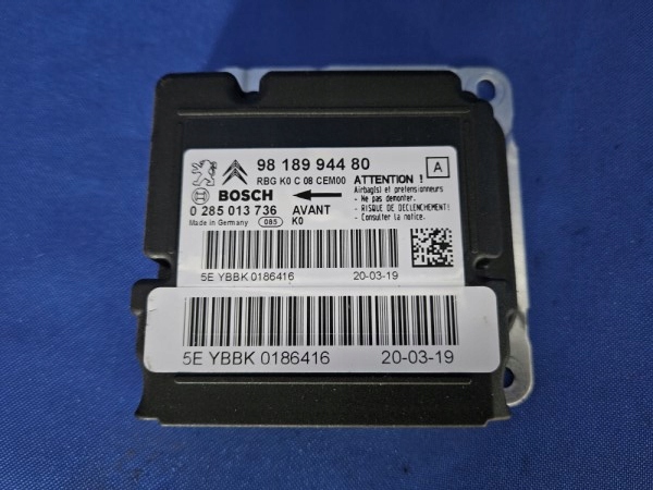 фото №1, Peugeot citroen датчик бортовой компьютер подушка безопасности модуль