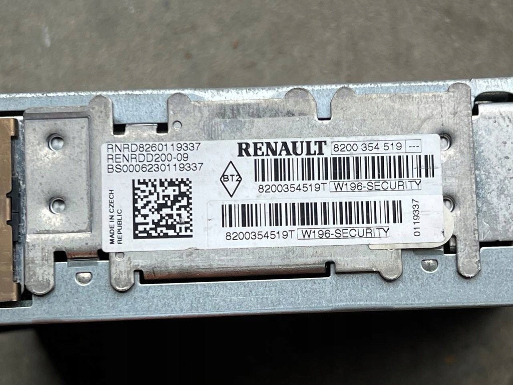 фото №6, Renault kangoo i 2006 з передній панель / радіопрогравач cd/dvd/gps