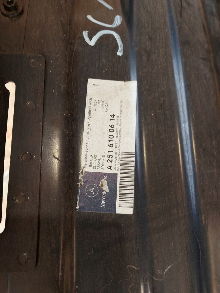 Стінка ремінь задній підсилювач багажника mercedes r-klasa w251 a2516100614 Ціна