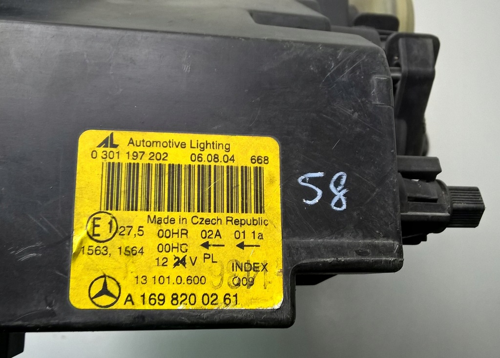 фото №16, Mercedes a w169 2004-2008 лампа фара правый перед al оригинальный номер eu a1698200261