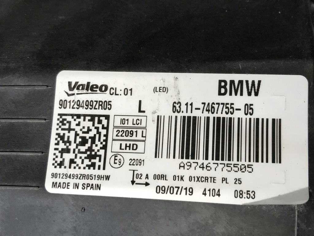 фото №10, Bmw i3 lift лампа ліва передня адаптивний 7467755