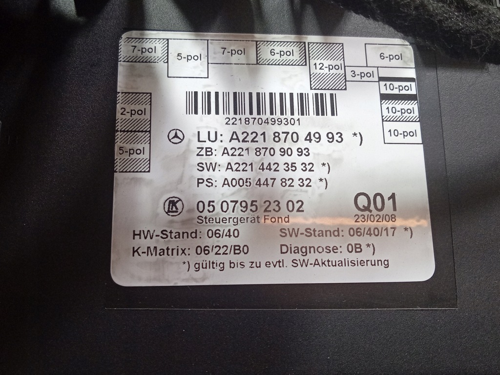 фото №8, Mercedes s w221 long двері задня ліва задні 197