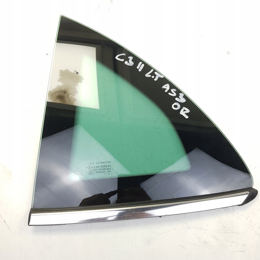 фото №1, Стекло левая задняя as3 or citroen c3 ii