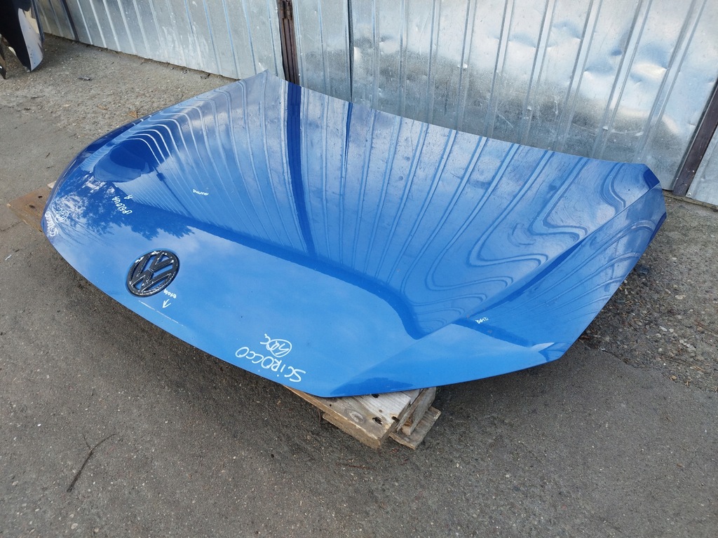 фото №11, Капот крышка двигателя vw scirocco 3 iii 1k8 2008-2017 оригинал цвет lr5z