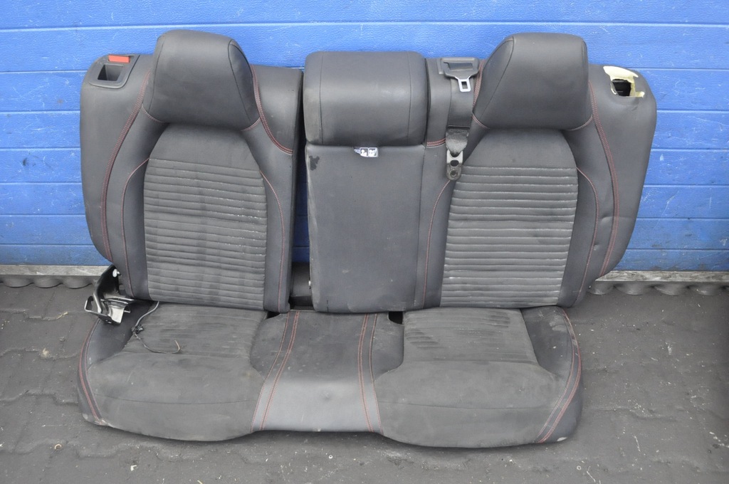 фото №9, Mercedes w117 сидіння заднє сидіння обшивки шкіра