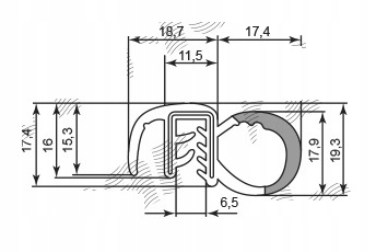 фото №3, Прокладка двері розсувних renault master