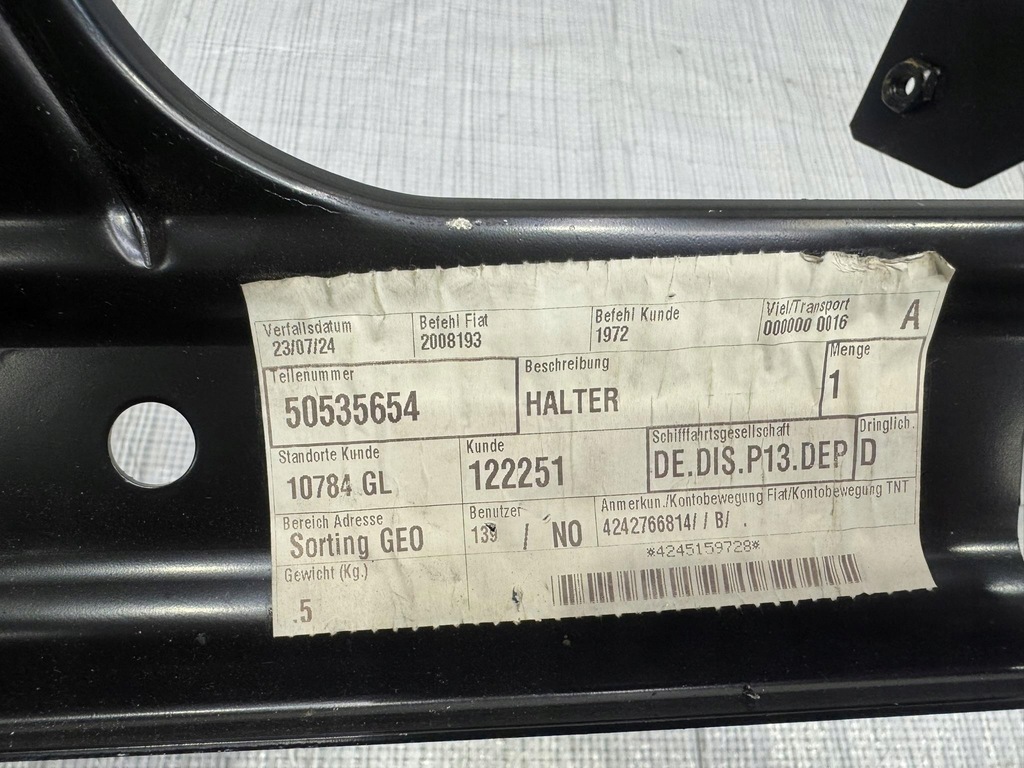 фото №2, Кронштейн крила alfa romeo stelvio 50535654