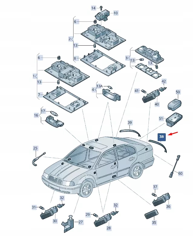 фото №10, Skoda superb mk3 відбивач бампера заднього lewego 3v5945105 oem