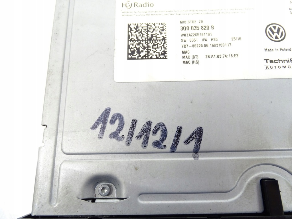фото №6, Зчитувач навігації vw golf vii 3q0035820b