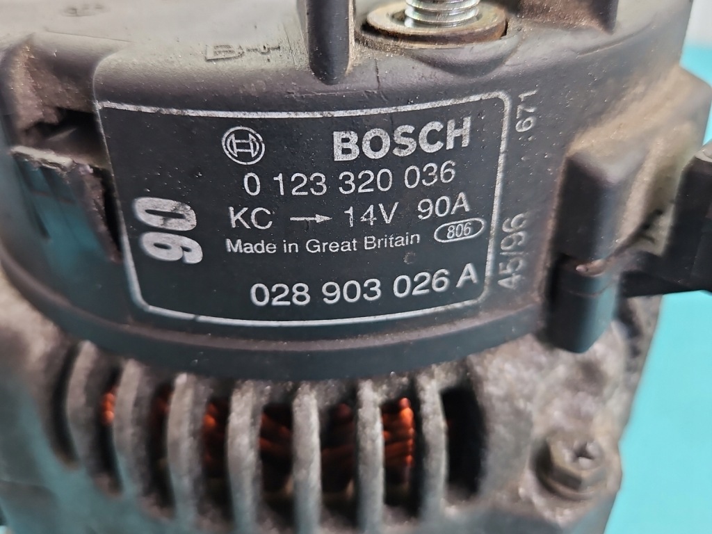 Test генератор vw polo 3 6n 028903026a 1.9d с Разборки