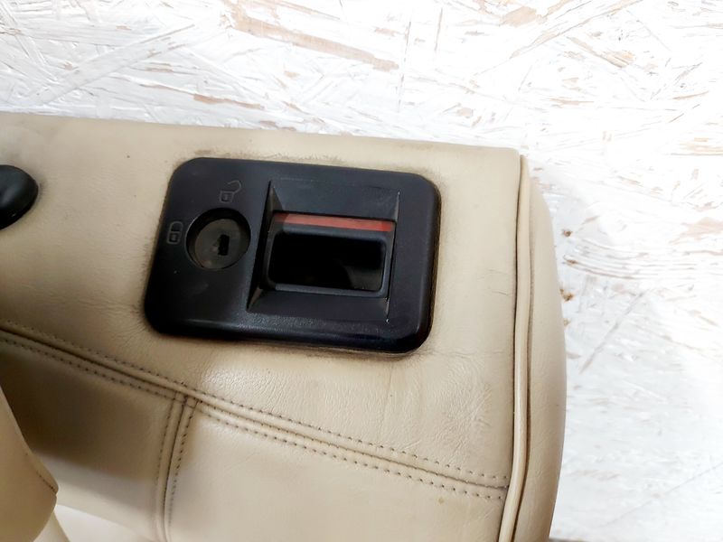 фото №9, Peugeot 407 sedan заднее сиденье светлая кожа задняя задняя спинка сиденье комплект