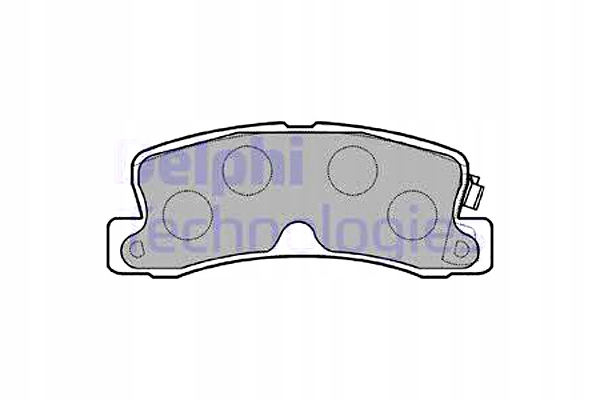 фото №1, Delphi lp834 набір гальмівних колодок гальмівних, гальма дискові