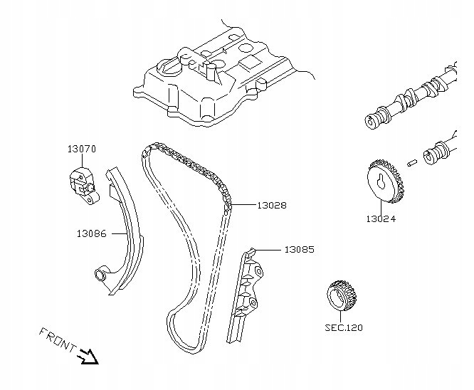 фото №4, Набор цепи распределительного вала micra k12 note e11
