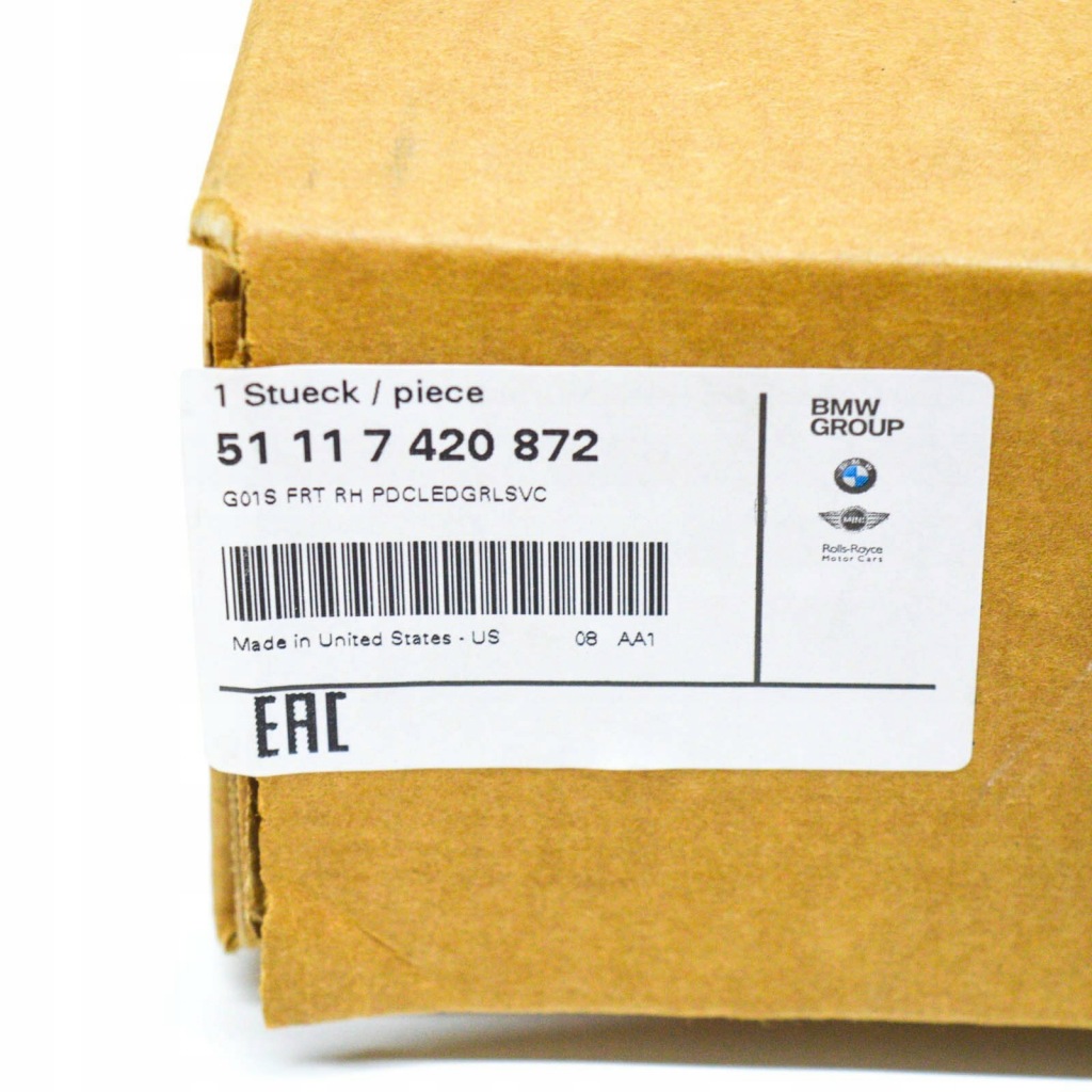 Bmw x3 g01 бампер передній правий, відкрита решітка 51117420872 Ціна