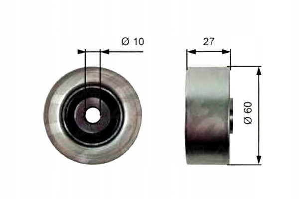фото №2, Gates ролик направляющая ремень citroen xsara picasso