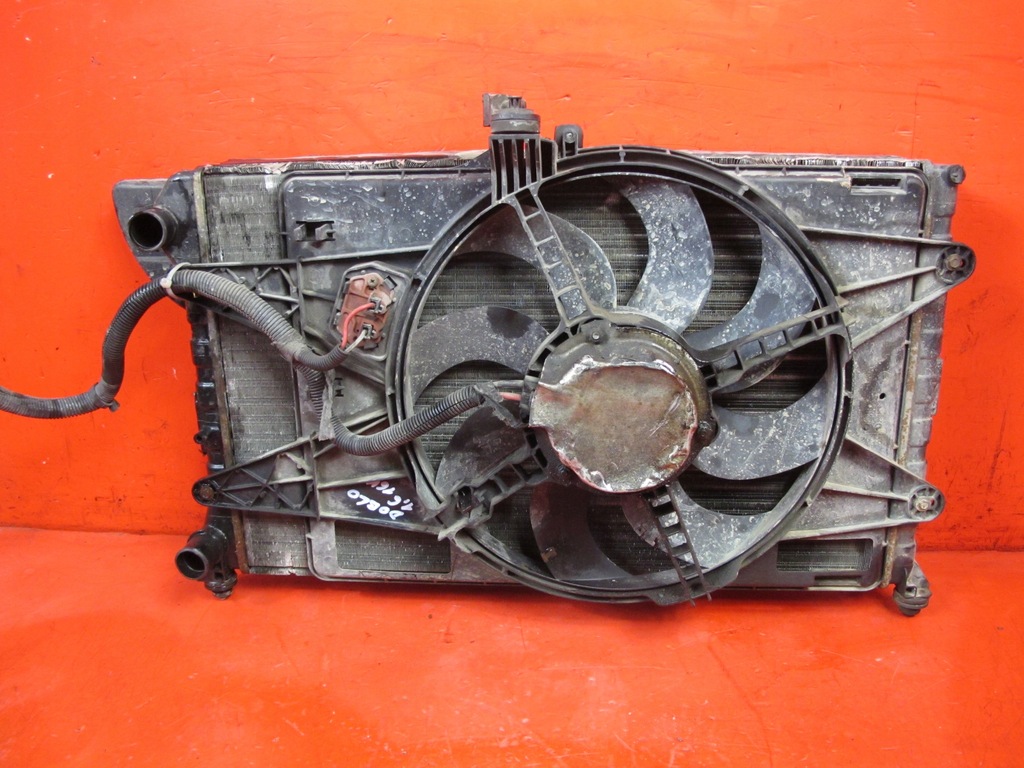 фото №1, Fiat doblo i 1.6 16v b радиатор вентилятор kpl