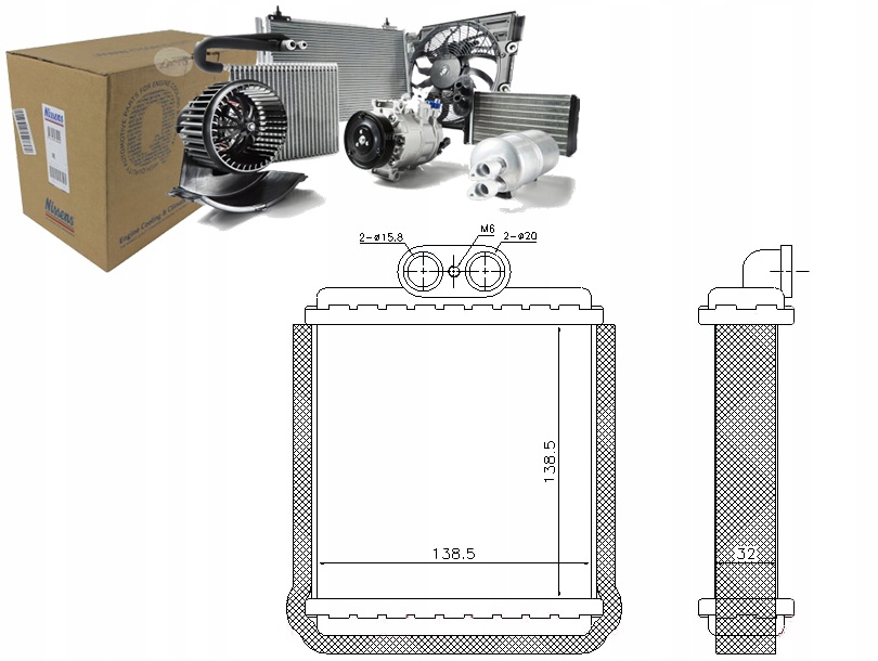 Купить Отопитель nissens 7412064a10 7412085c10 sz6093 8