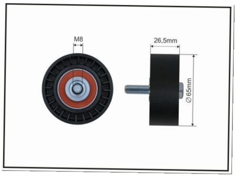 фото №2, Ролик ремень клиновой renault safrane ii 2.9 clio ii 2.9 avantime 2.9