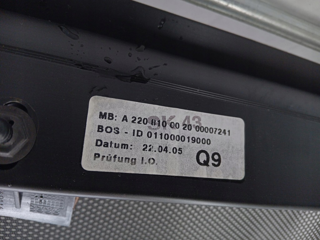 Шторка стекло задний mercedes s w220 в Украине