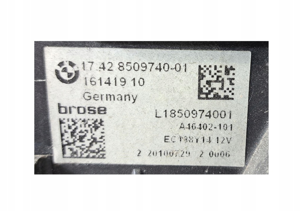 Bmw f10 f11 2.0d комплект радиатор + вентилятор механическая коробка передач 8509170 8509740 $ в Украине