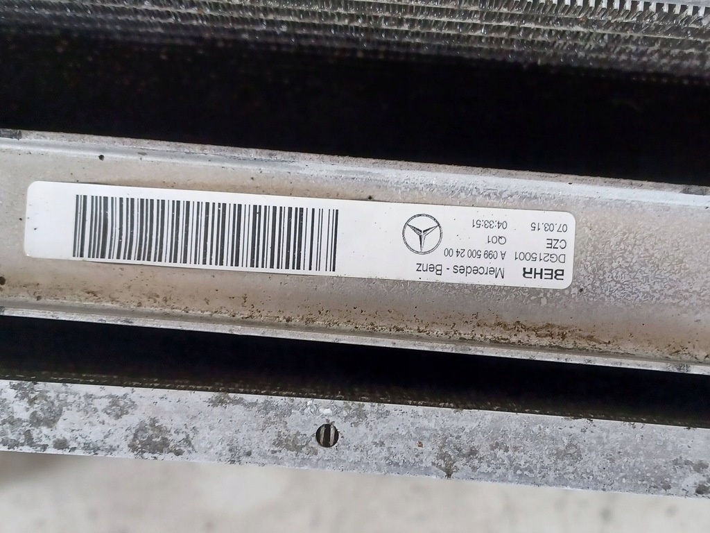 фото №6, Mercedes c w205 205 комплект радиатор радиатор 0995000454 0995002400