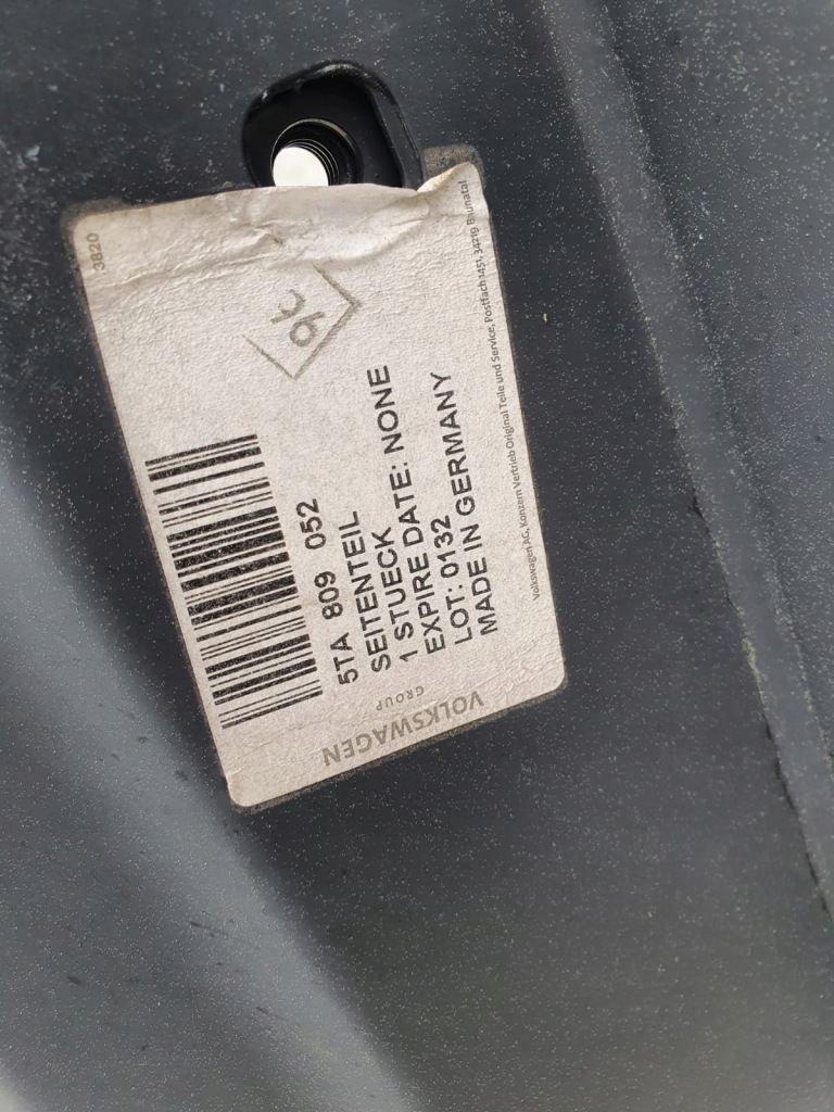 фото №5, Vw touran iii 15- крыло обшивка задний правый