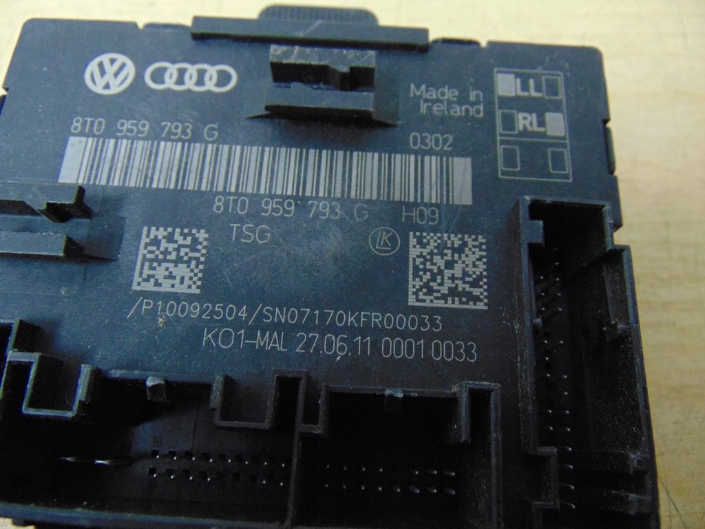 фото №5, Модуль блок керування двері лівий перед audi a5 coupe lift 8t0959793g