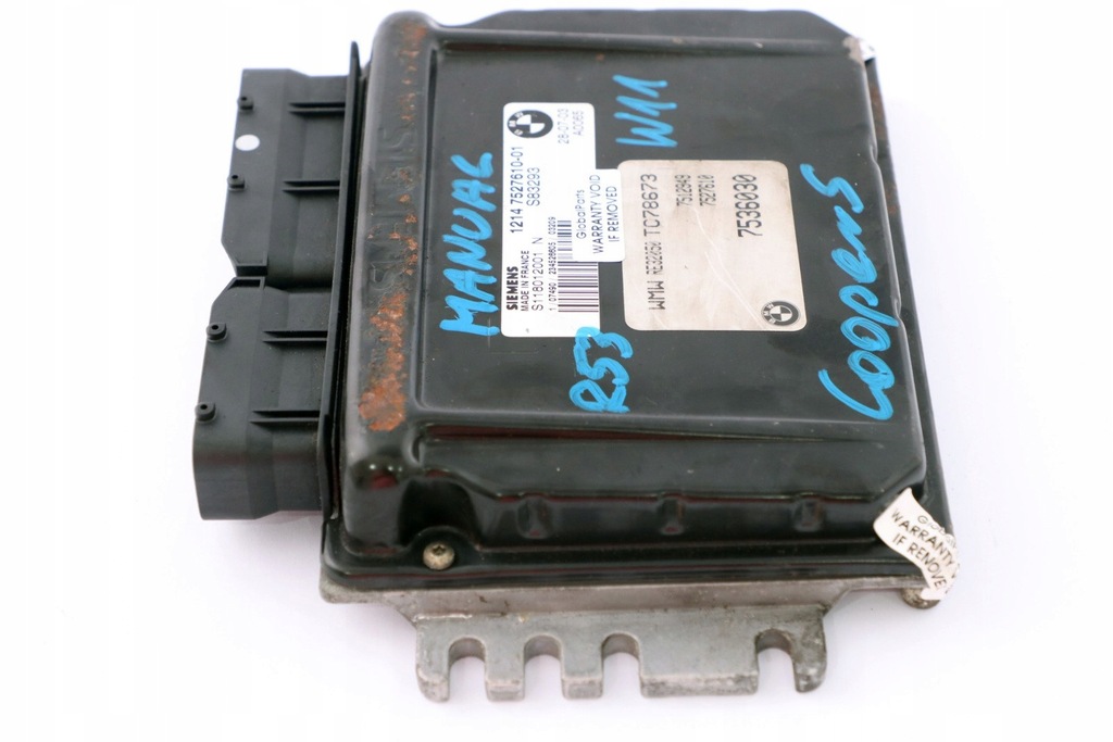 фото №4, Mini cooper s r53 w11 бортовой компьютер двигателя ecu dme 7536030