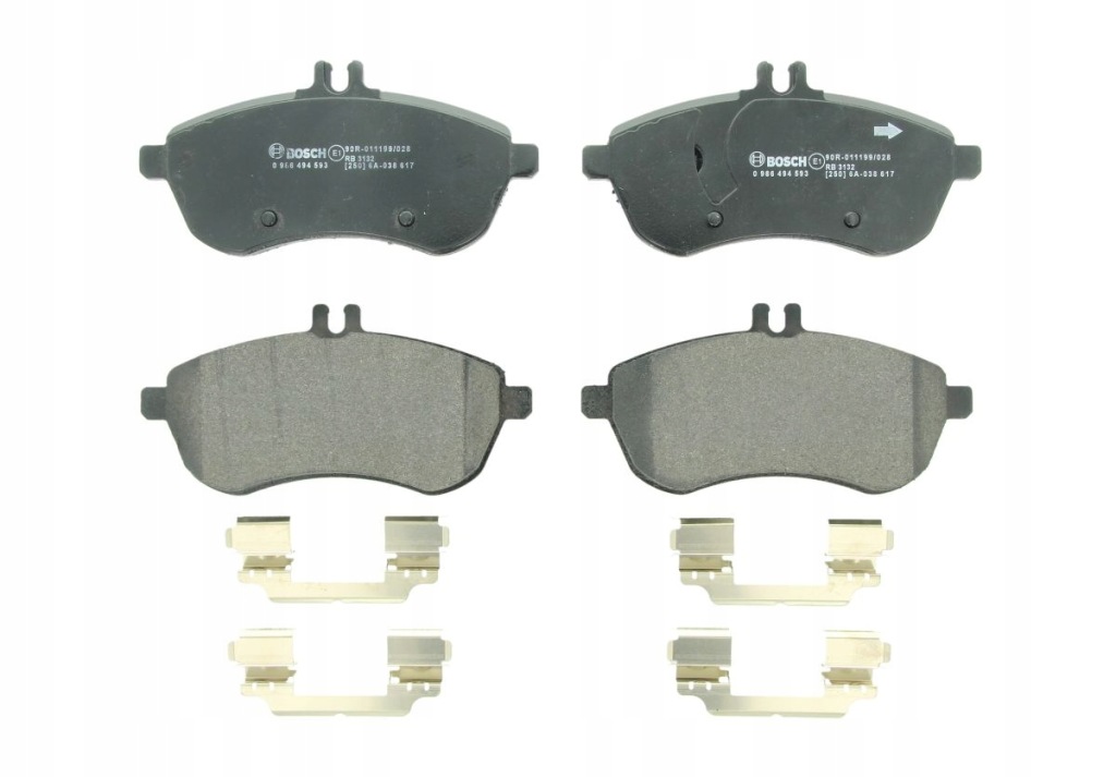 Тормозные колодки ham. db p. w204 07- с akcesoriami Доставка