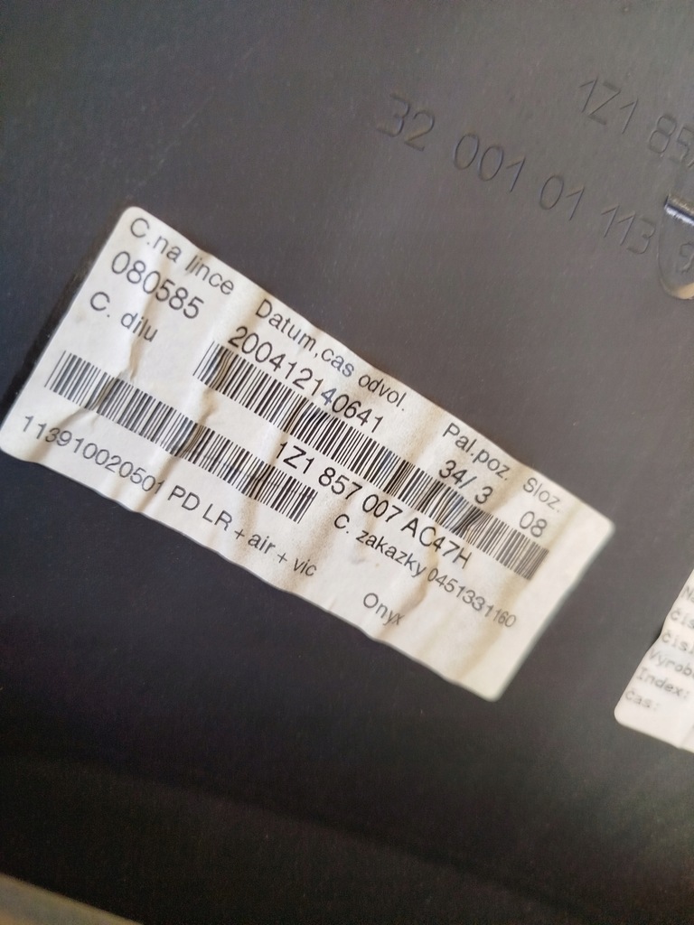 фото №14, Панель приладів приладова консоль панель приладів skoda octavia 2 ii 1z1857007ac