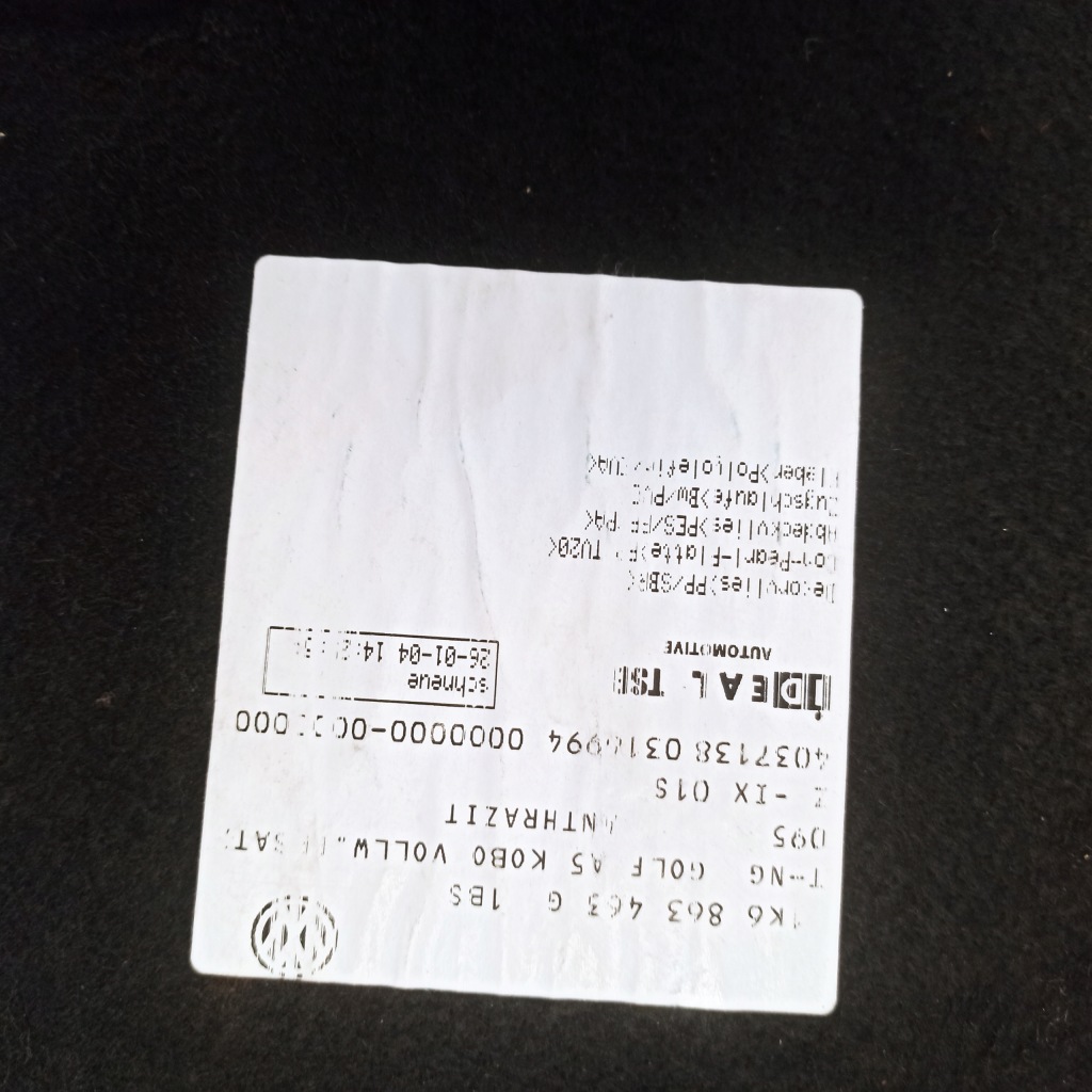 фото №8, Volkswagen vw golf v vi vii обшивка багажника 1k0010344l 1k6863463g