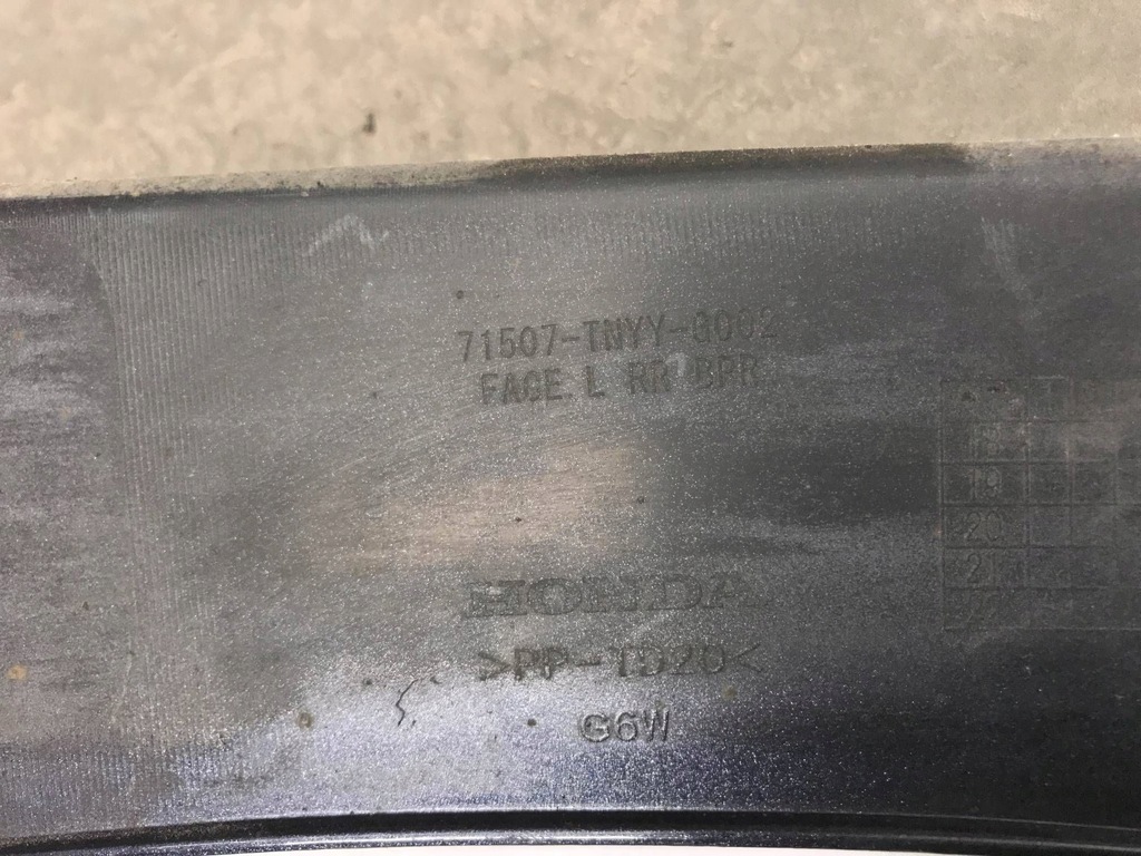 фото №11, Кутик бампер лівий задня задній honda crv v 5 18-23 71507tnyyg002