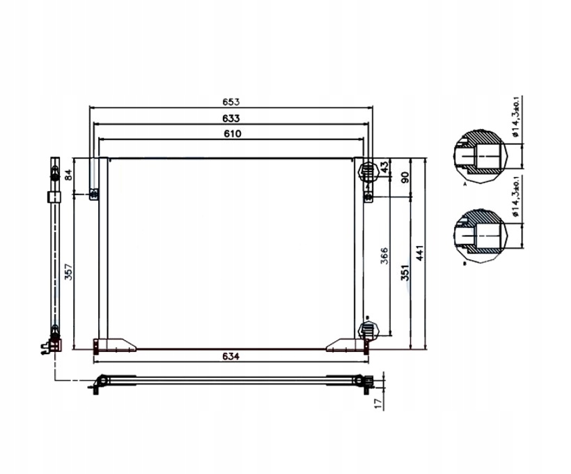 фото №1, Конденсатор кондиціонера renault trafic 02- 4408646