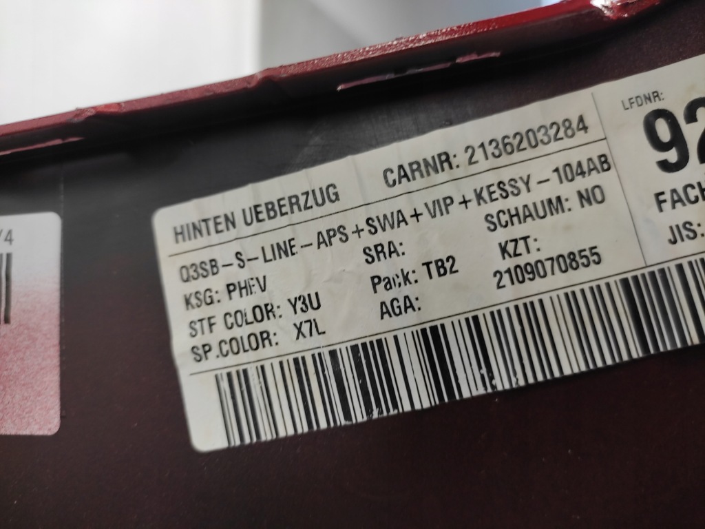 Audi q3 ii 83a s-line бампер задній задня 2020- 4pdc Доставка