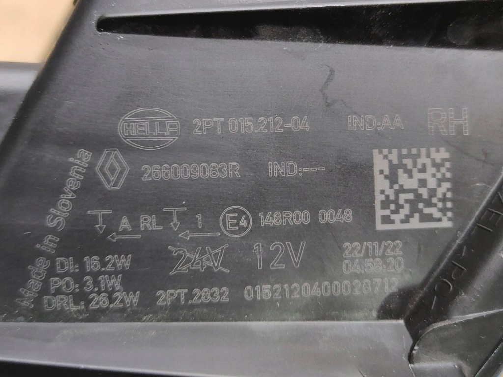 Фара led передня правий renault megane e-tech 266009083r Ціна