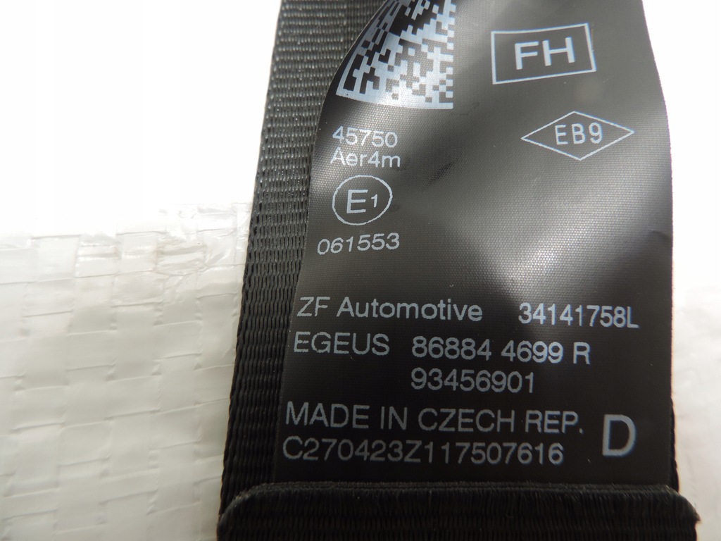 фото №6, Pas безопасности правый перед trafic iii opel vivaro b 34144152d новый