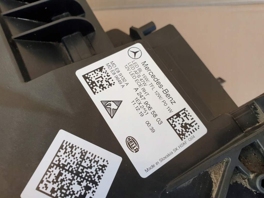 фото №4, Mercedes b klasa 247 лампа led права a247