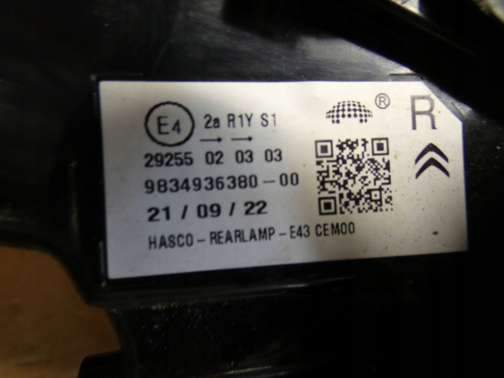 Фара правий ліва задній led citroen c5 x c5x 9834936480 9834936380 Доставка