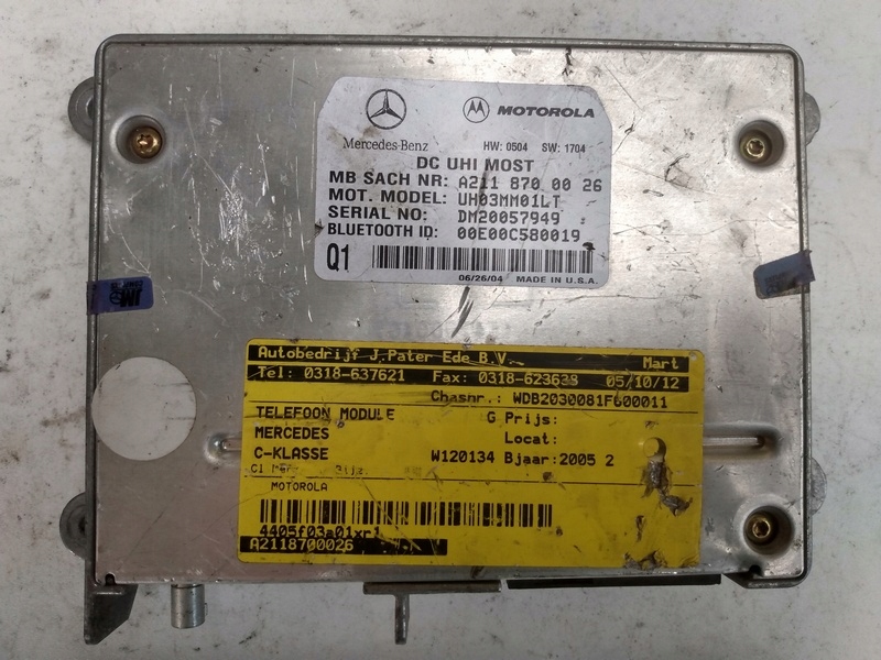 фото №1, Модуль bluetooth a2118700026 mercedes w211