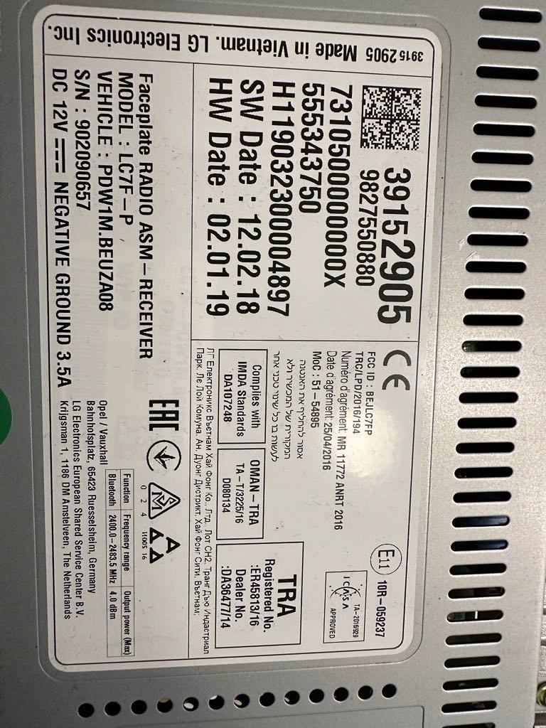 фото №2, Opel grandland радио навигация 555343750 39152905 оригинал