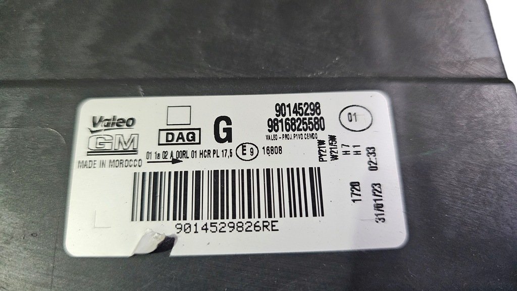 фото №15, Лампа фара лівий перед opel combo e 9816825580