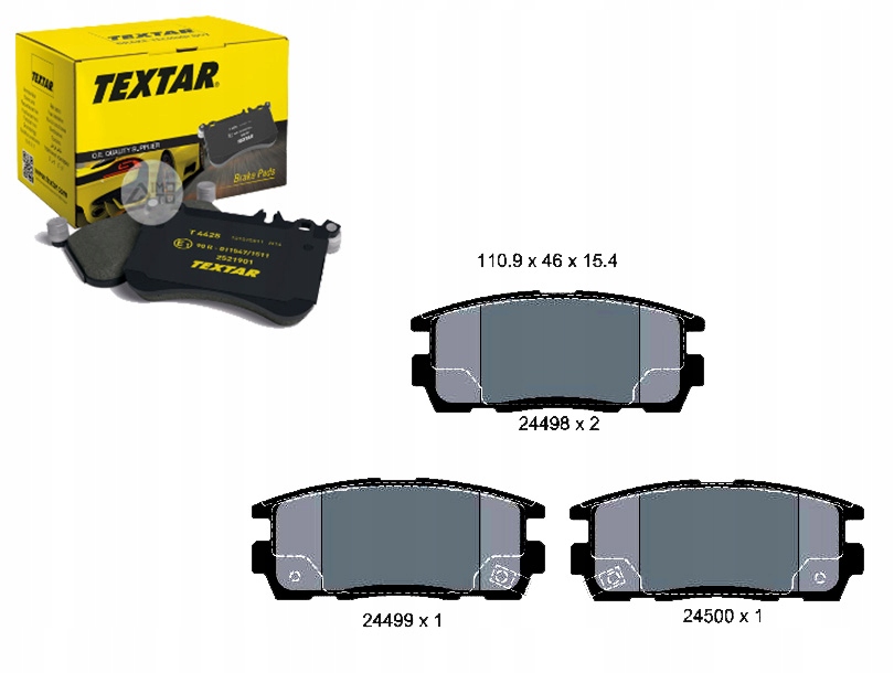 фото №1, Tex2449801 тормозные колодки ham. opel задняя antara