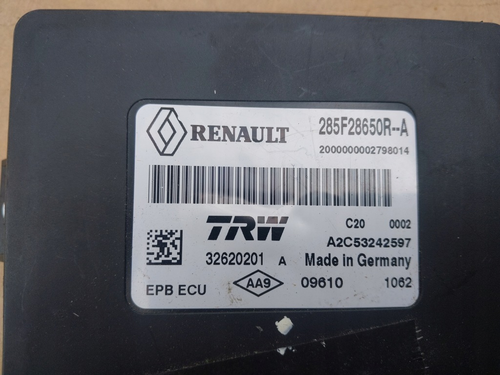 фото №2, Модуль тормоза ручного renault scenic iii 285f28650r
