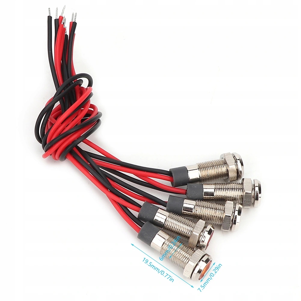 фото №12, Світло попереджувальні лампа led ip66 6mm led 5szt