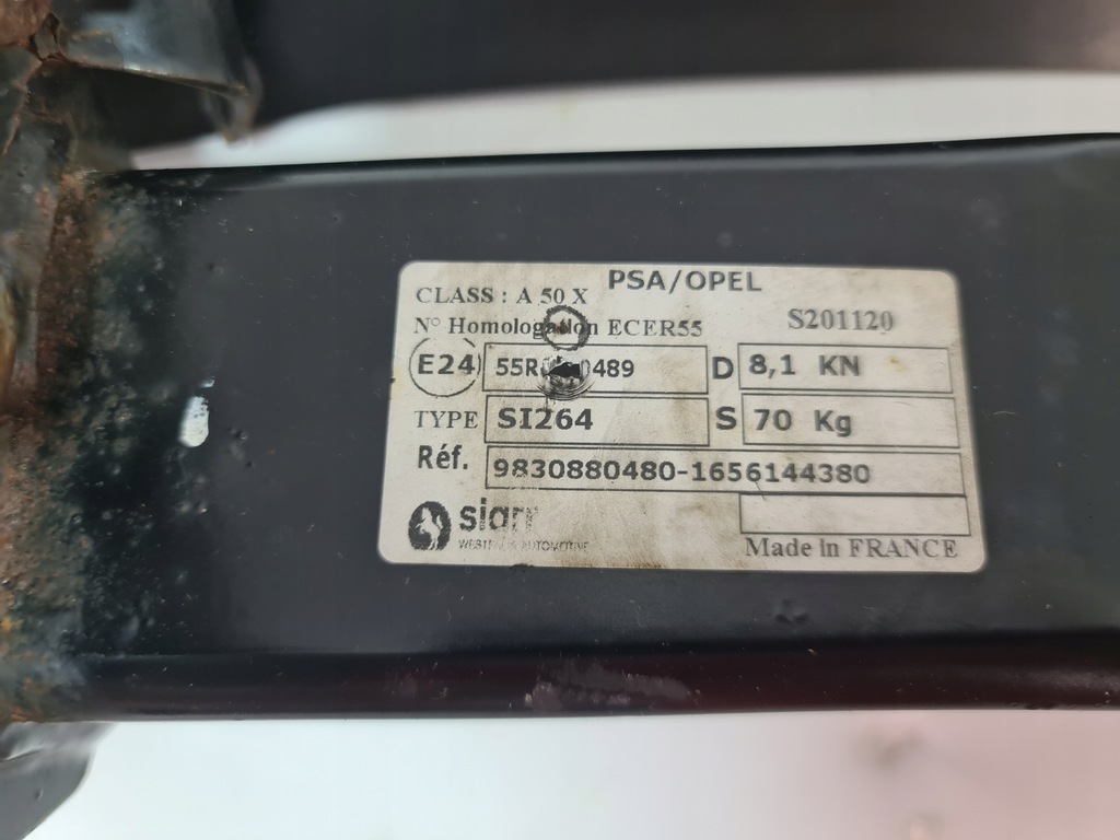 фото №12, Peugeot 3008 ii hak буксирувальний балка задня задня 9830880480