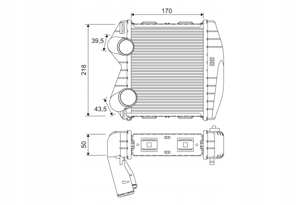Интеркулер valeo 818366 0003007v002 smart Цена